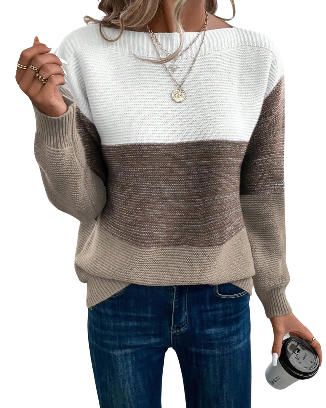 Aurora | Ombre strikket sweater
