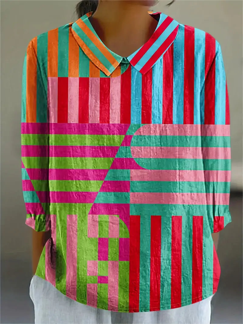 Sofia™ | Farverig og Komfortabel Bluse