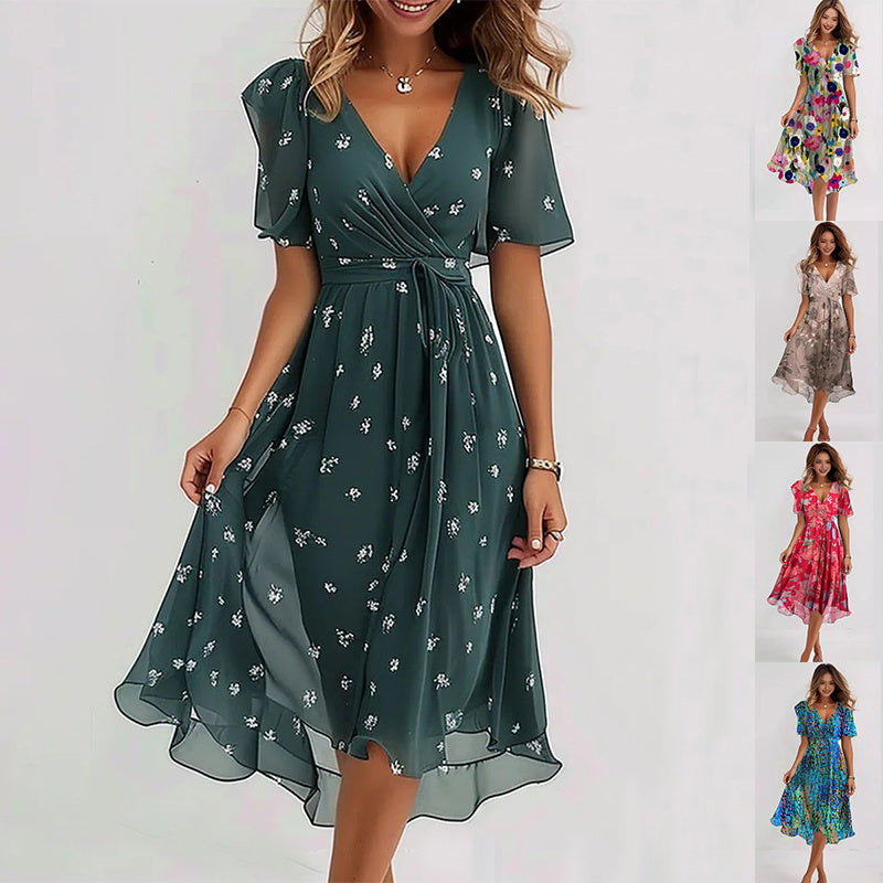 Sofia™ | Stilfuld Midi Kjole