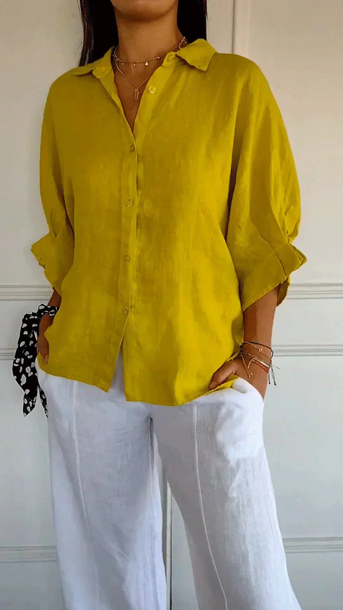 Sofia™ | Stilfuld Casual Skjorte med Knapper