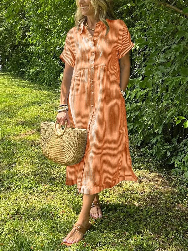 Sofia™ | Let Sommerkjole Med Knapper