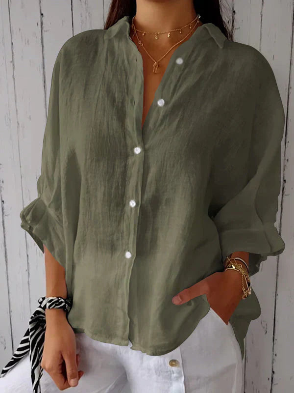 Sofia™ | Stilfuld Casual Skjorte med Knapper