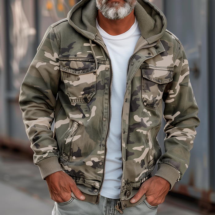 Arnoldo - Camouflagejakke til mænd