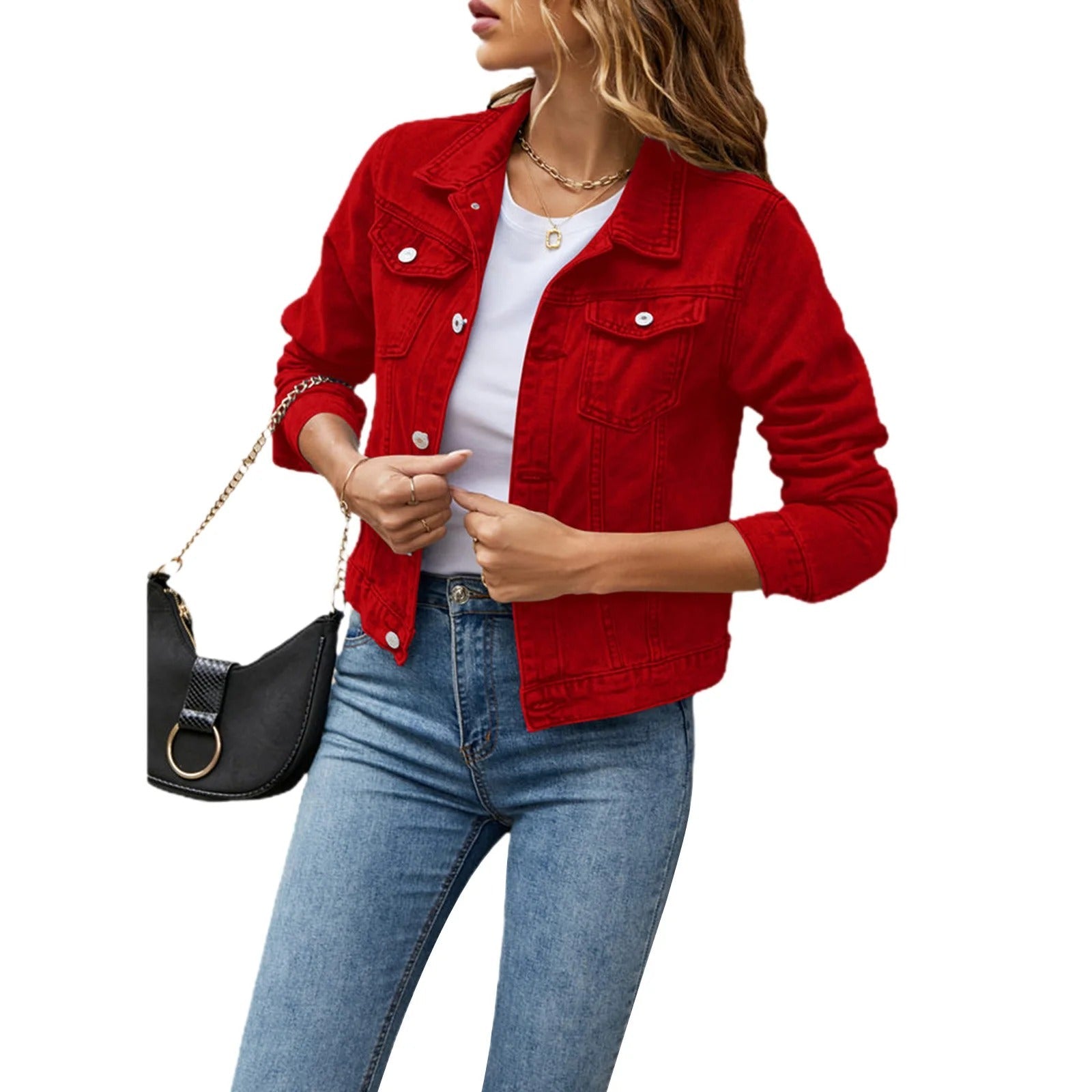 Sofia™ | Stilfuld Casual Denimjakke