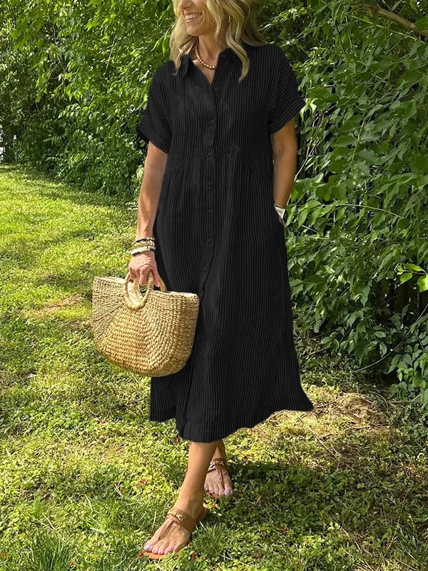 Sofia™ | Let Sommerkjole Med Knapper