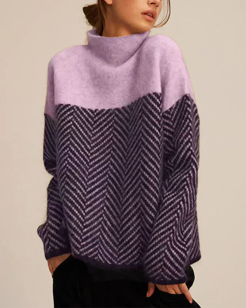 Sofia™ | Bomulds-rullekravesweater