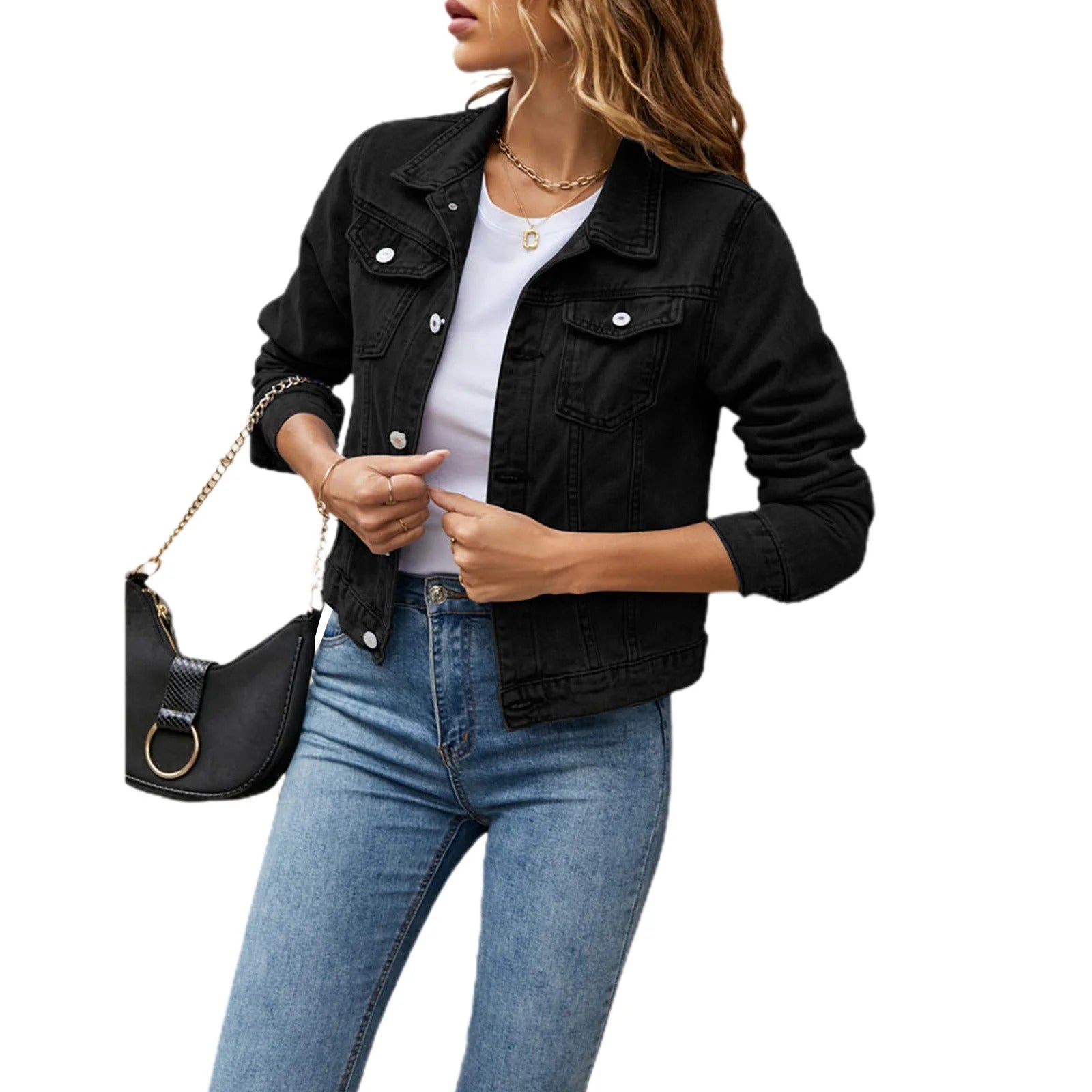 Sofia™ | Stilfuld Casual Denimjakke