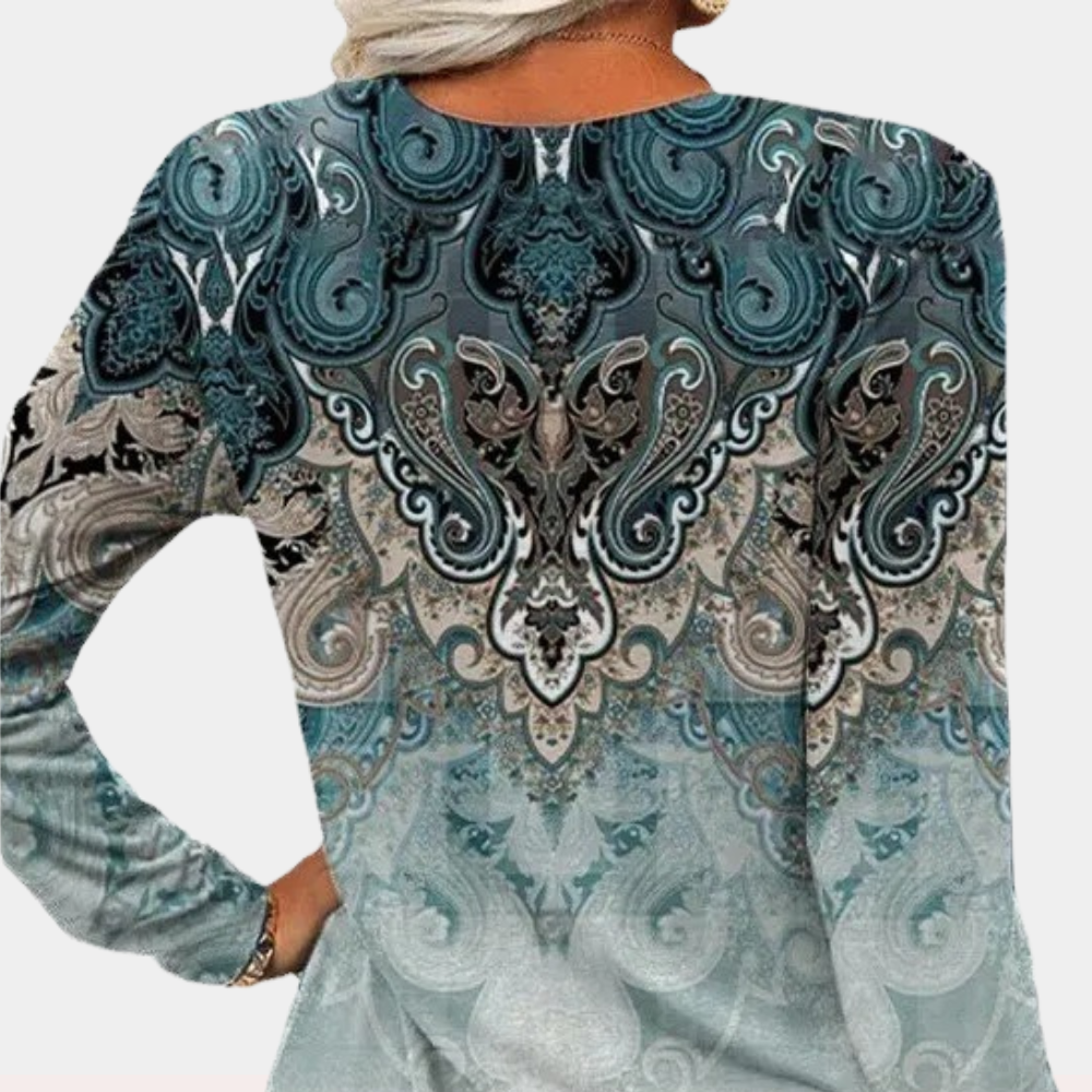 Sofia™ | Stilfuld og afslappet top med print