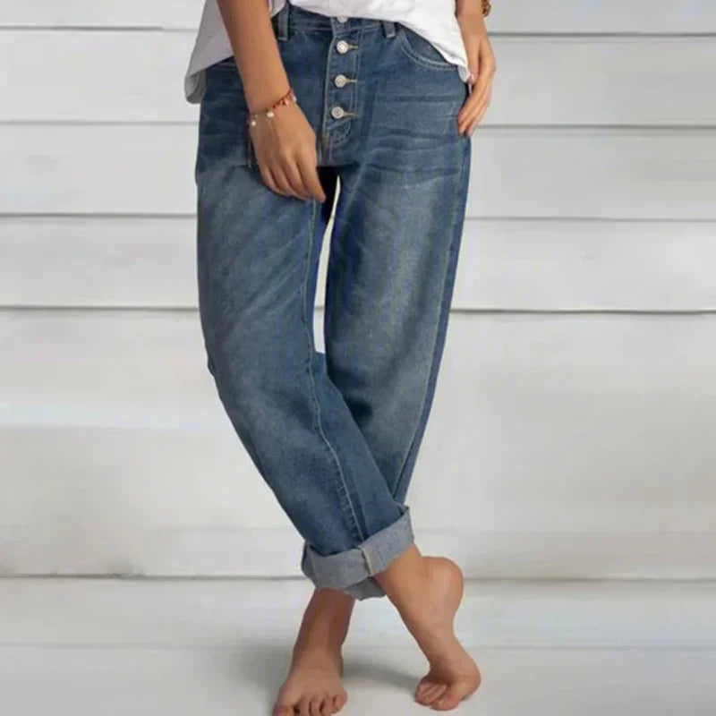 Sofia™ | Stilfulde Loose-Fit High-Waist Jeans