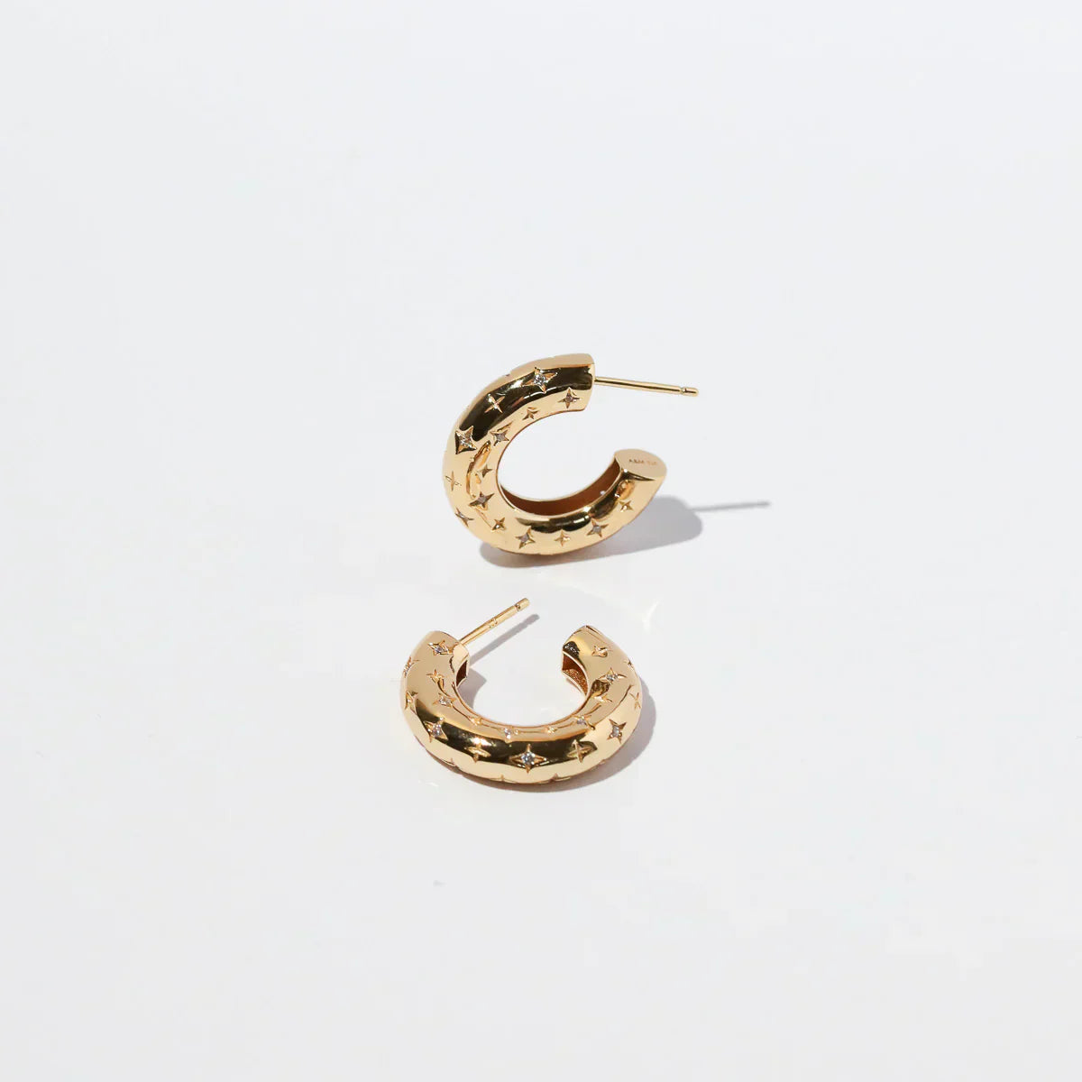 Cosmic Hoop-Øreringe | Guld 16k