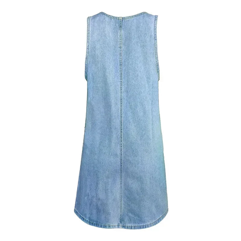 Sofia™ | Praktisk og Let Denim Sommerkjole