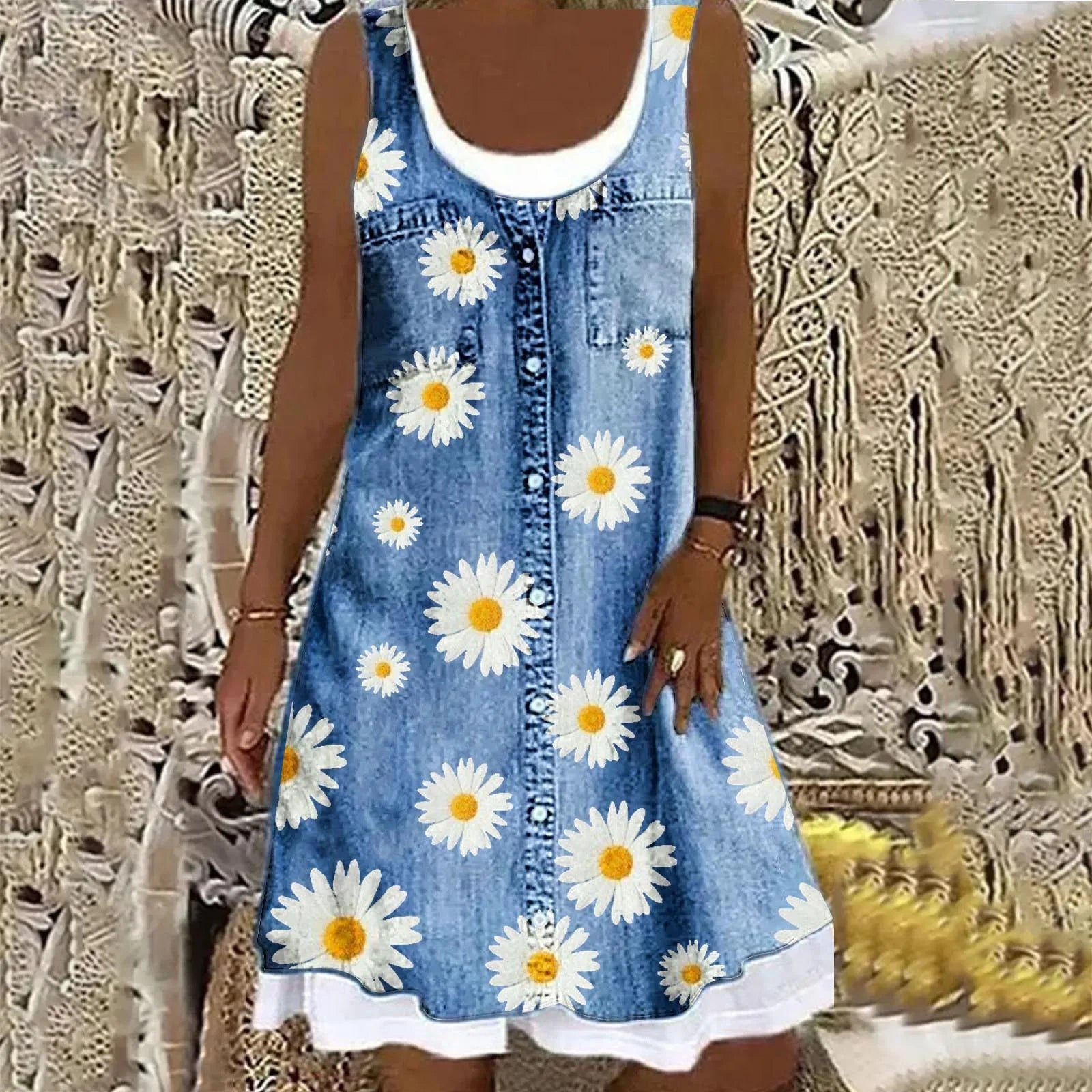 Sofia™ | Blød og Elegant Denimkjole
