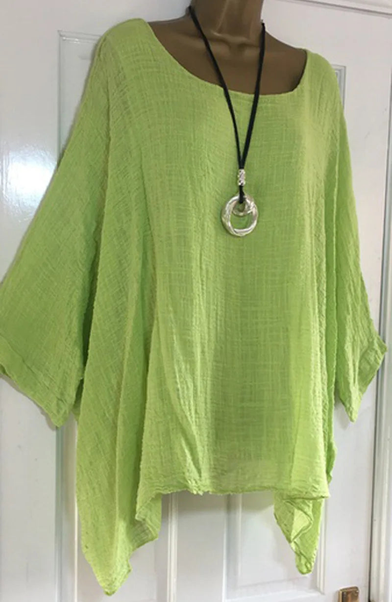 Oversize Boheme Bluse med Flagermusærmer | Olsen & Olsen™
