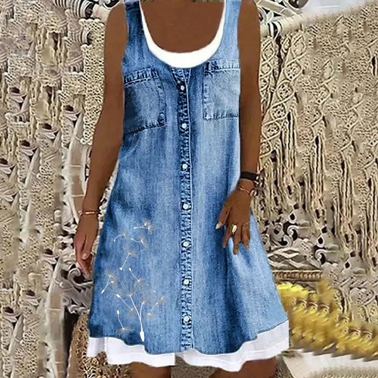 Sofia™ | Blød og Elegant Denimkjole