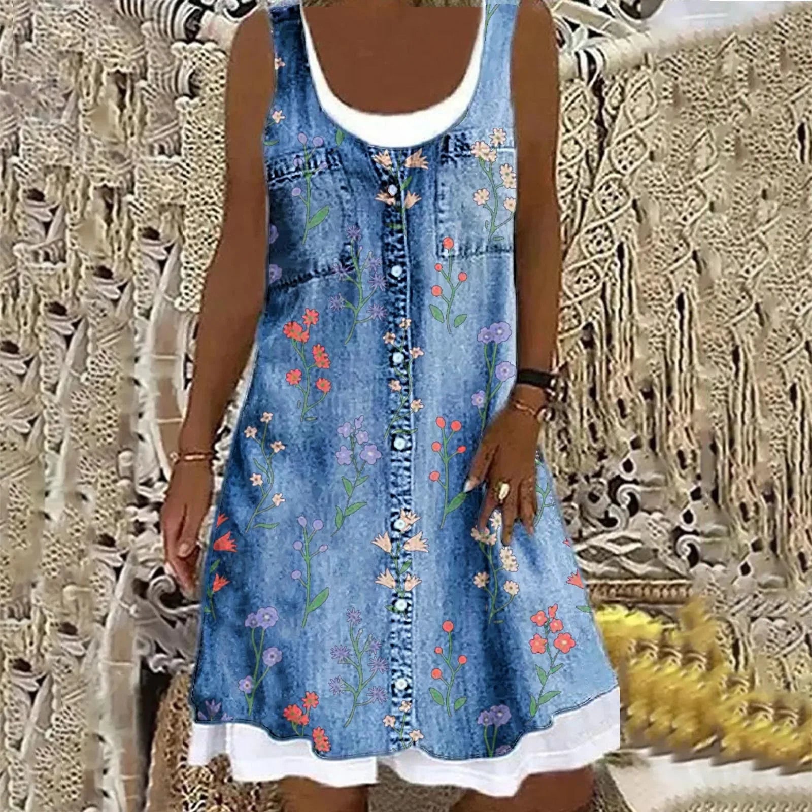 Sofia™ | Blød og Elegant Denimkjole