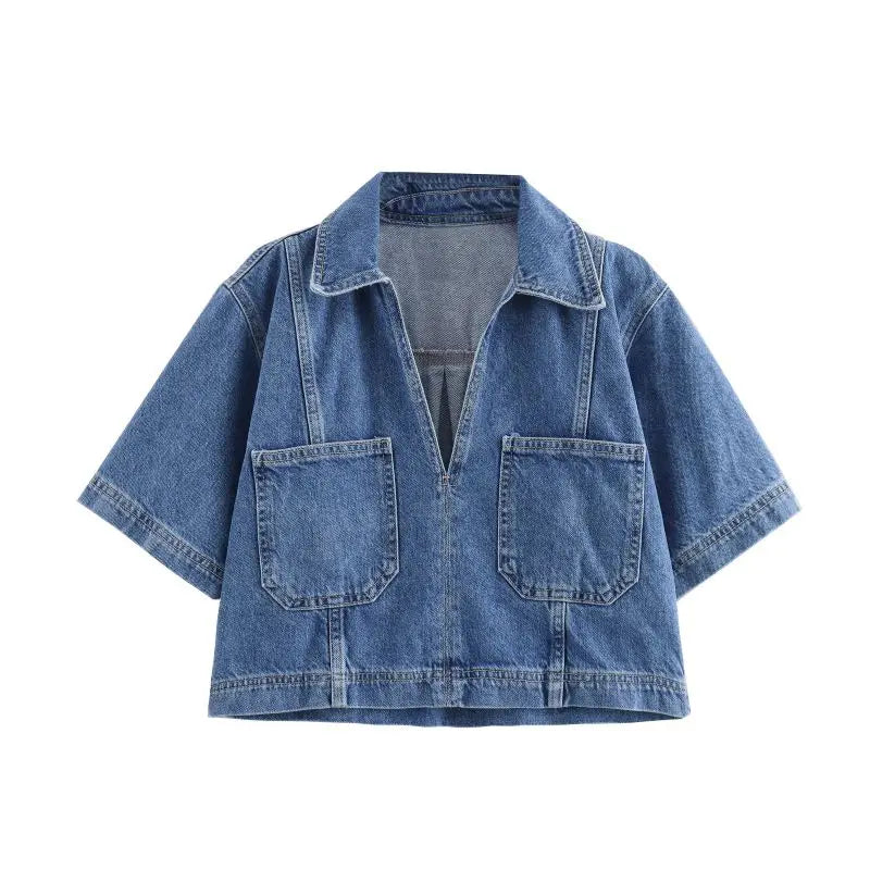 Sofia® | V-hals Denim Sæt