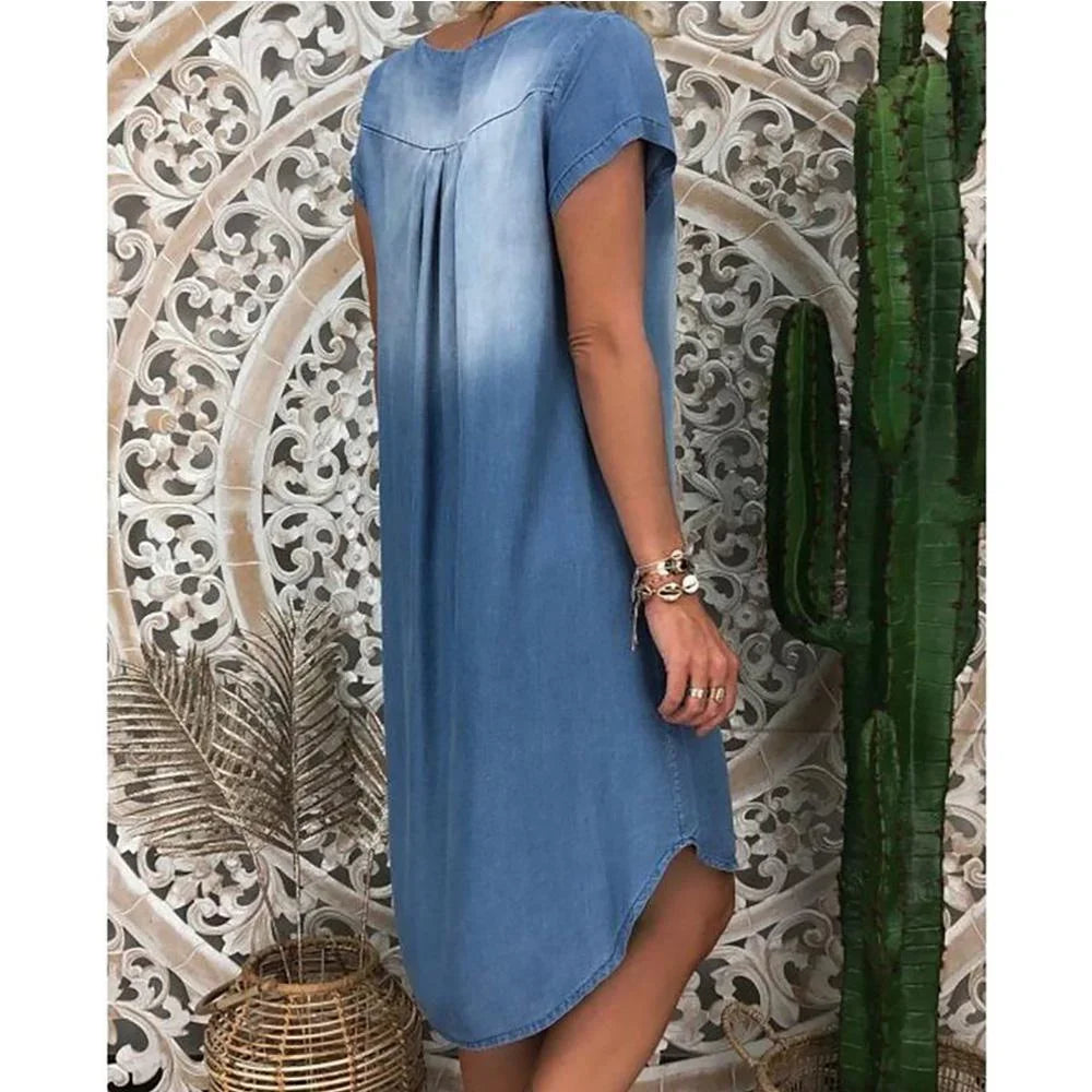 Sofia™ | Afslappet Denim Sommerkjole