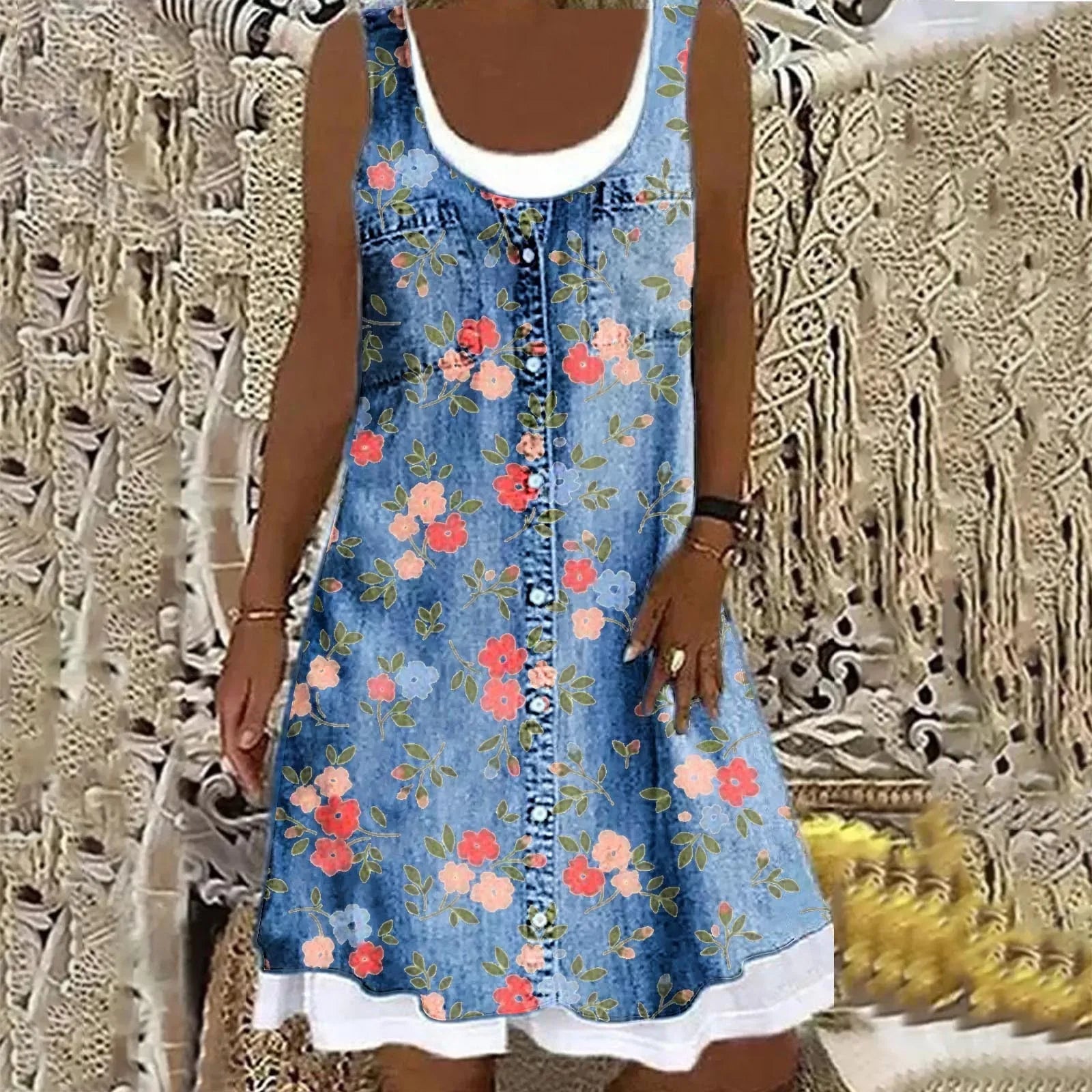 Sofia™ | Blød og Elegant Denimkjole