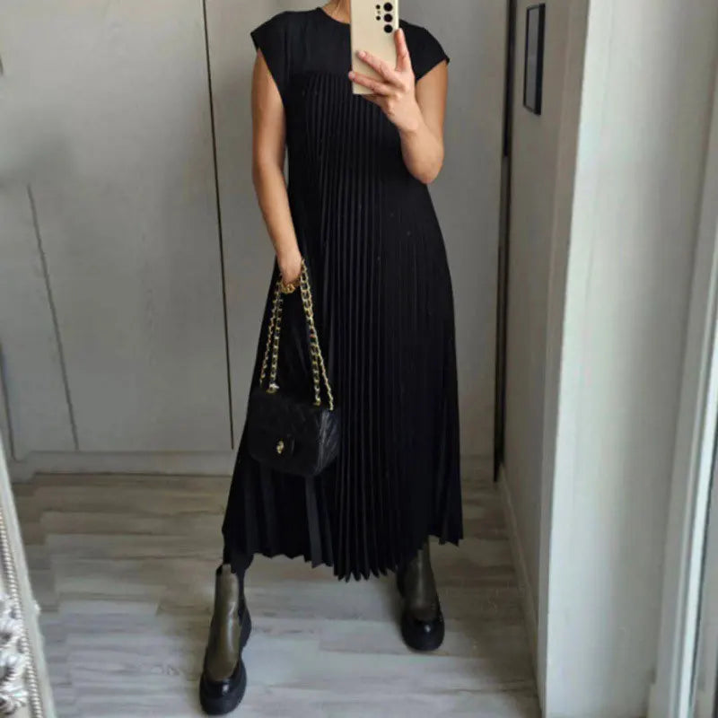 Sofia™ | Plisseret Maxi Kjole