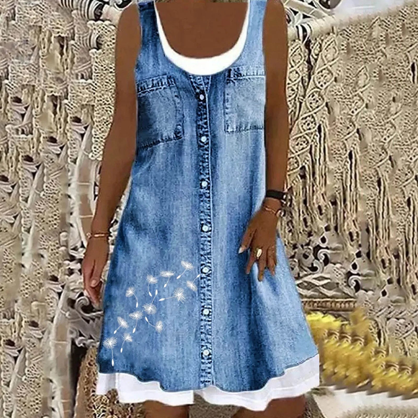 Sofia™ | Blød og Elegant Denimkjole