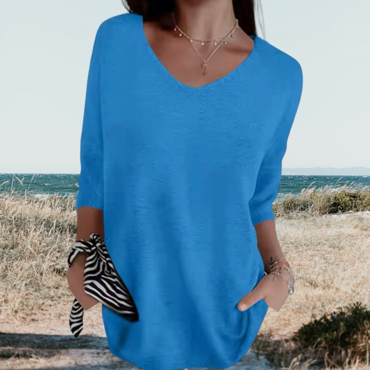 Sofia™ | Stilfuld V-Hals Casual Top