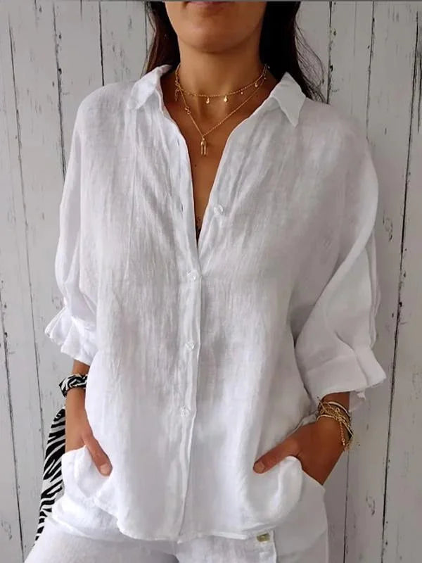 Sofia™ | Stilfuld Casual Skjorte med Knapper