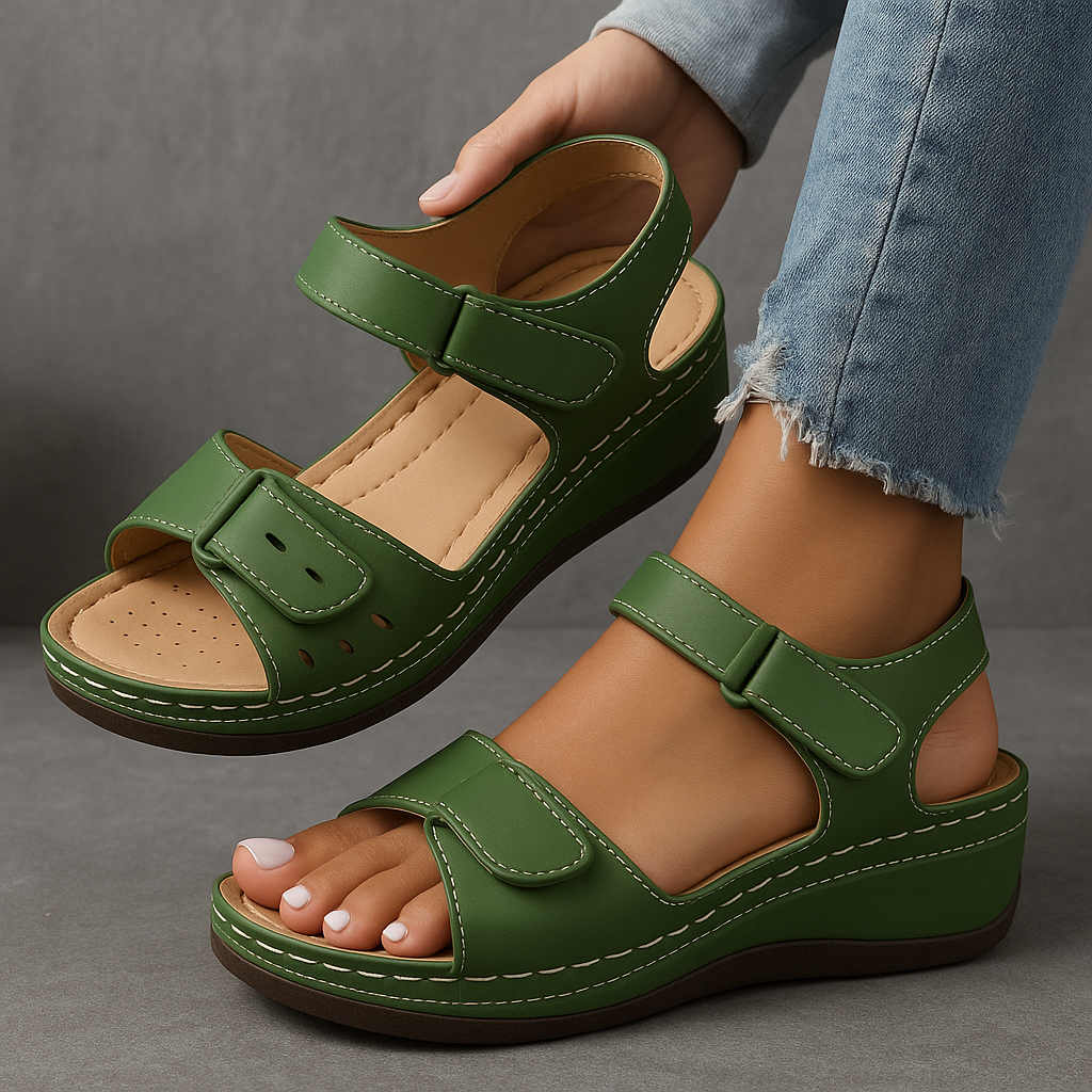 Sofia™ ortopædiske sandaler med kilehæl