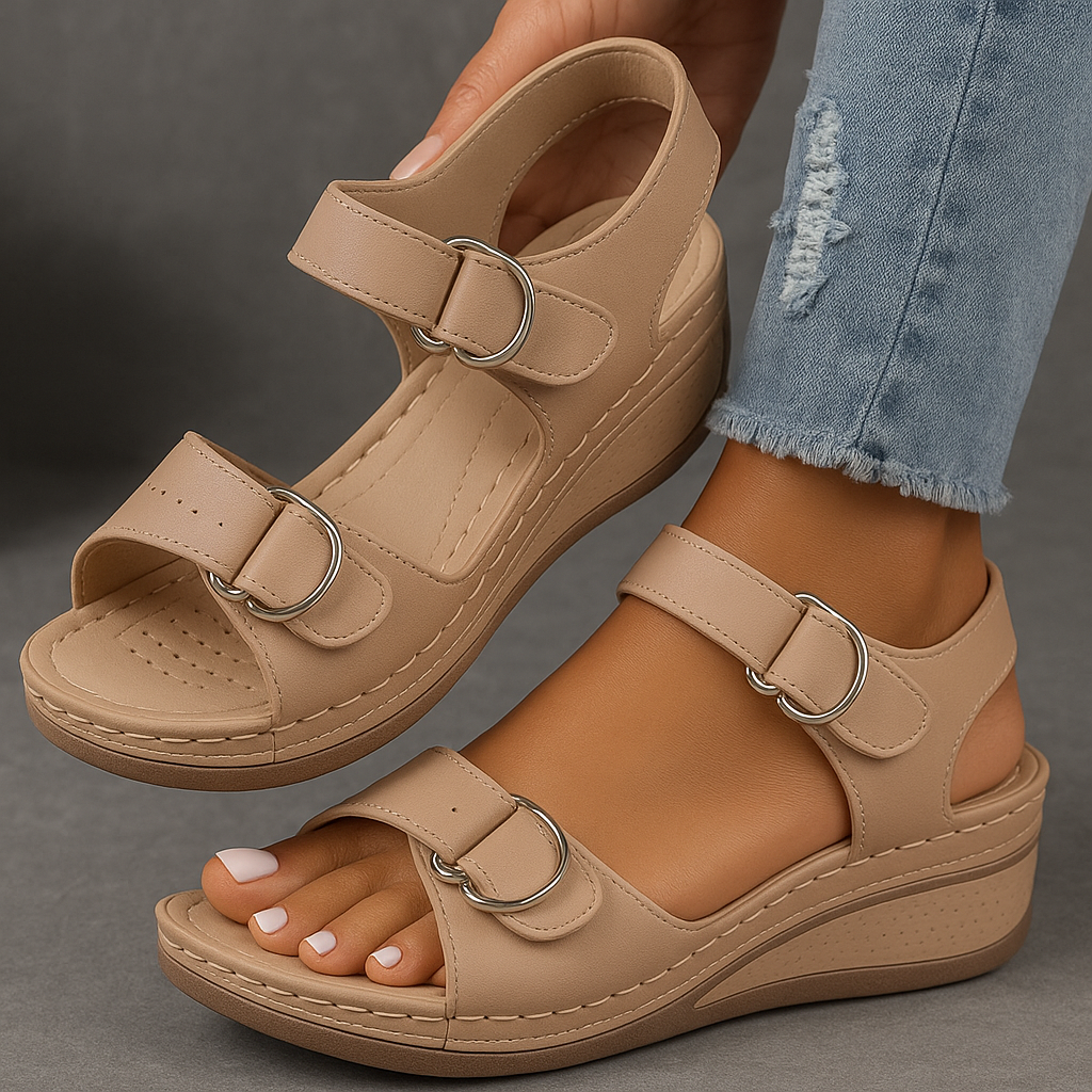 Sofia™ ortopædiske sandaler med kilehæl