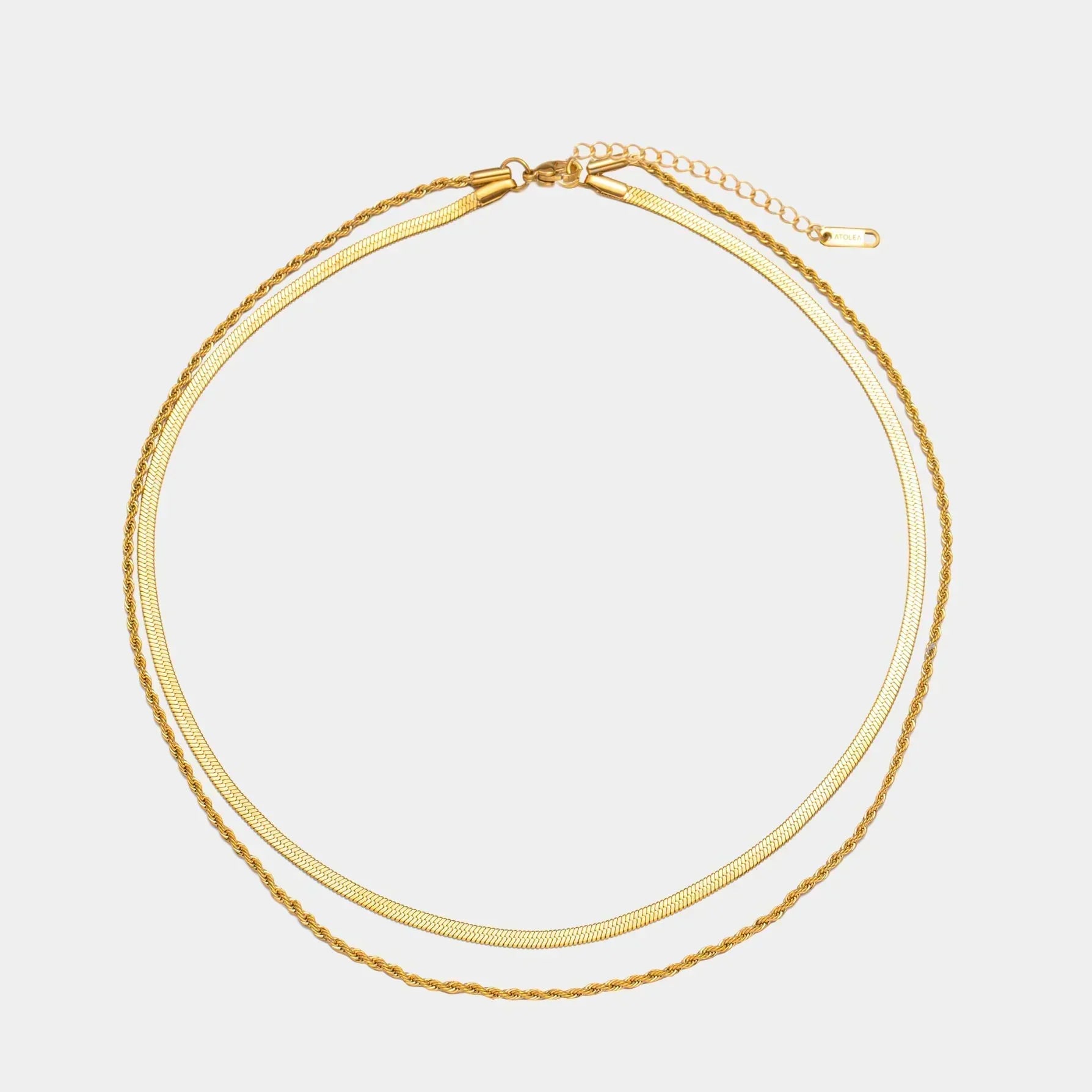 Hailey Flerlags Halskæde | 18k Guld