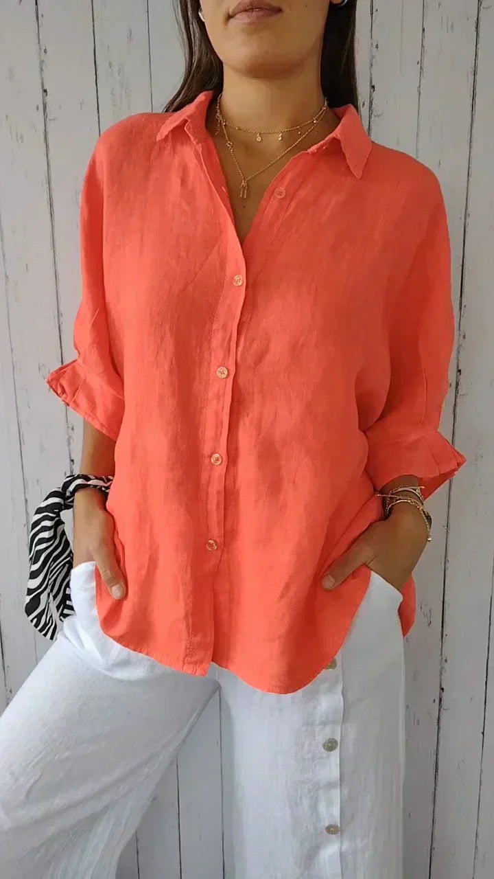 Sofia™ | Stilfuld Casual Skjorte med Knapper