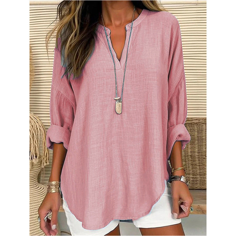 Lea™ | Let Sommerbluse med V-snit