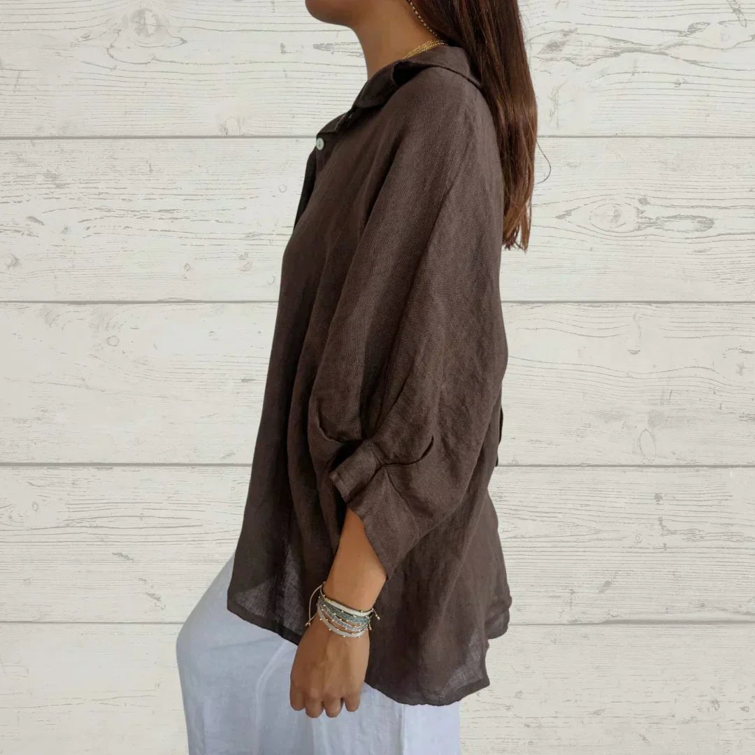 Sofia™ | Stilfuld Casual Skjorte med Knapper