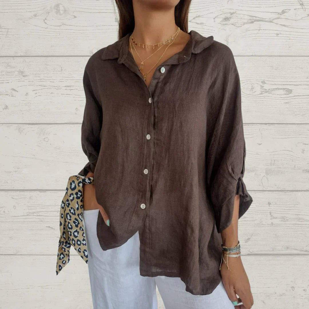 Sofia™ | Stilfuld Casual Skjorte med Knapper