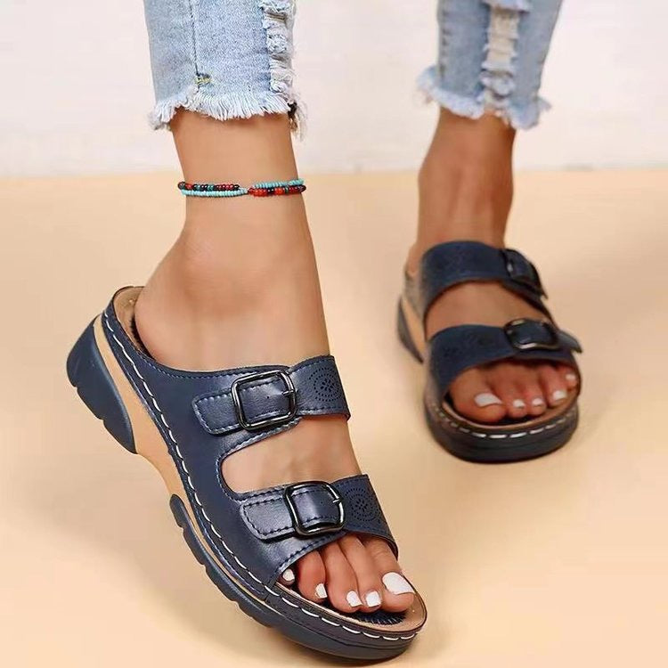 Sofia™ ortopædiske sandaler med kilehæl