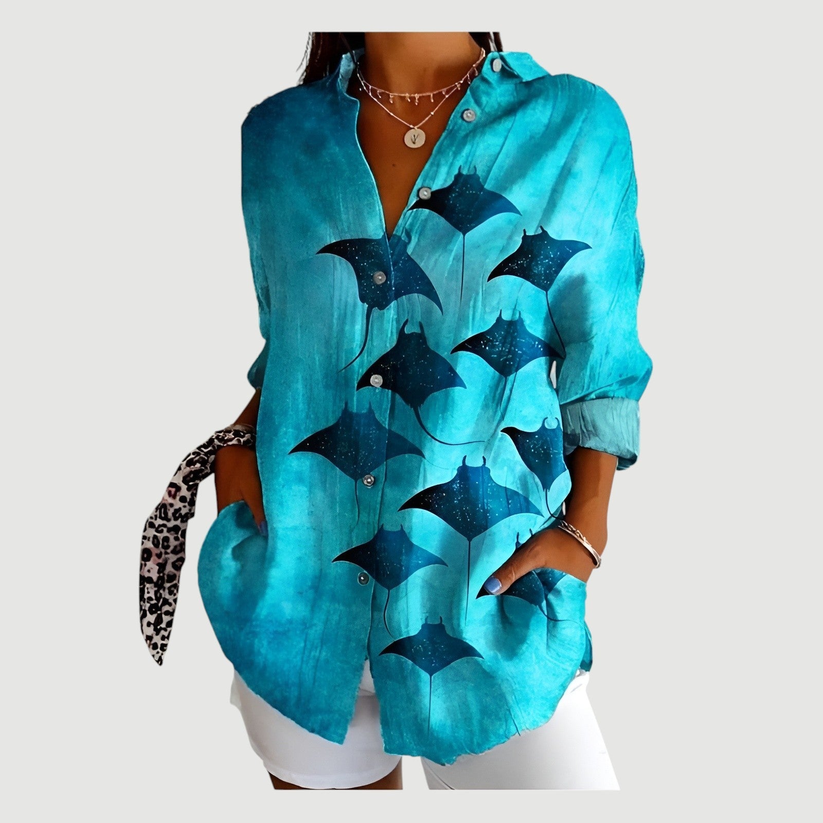 Sofia™ | Bluse med farverigt design