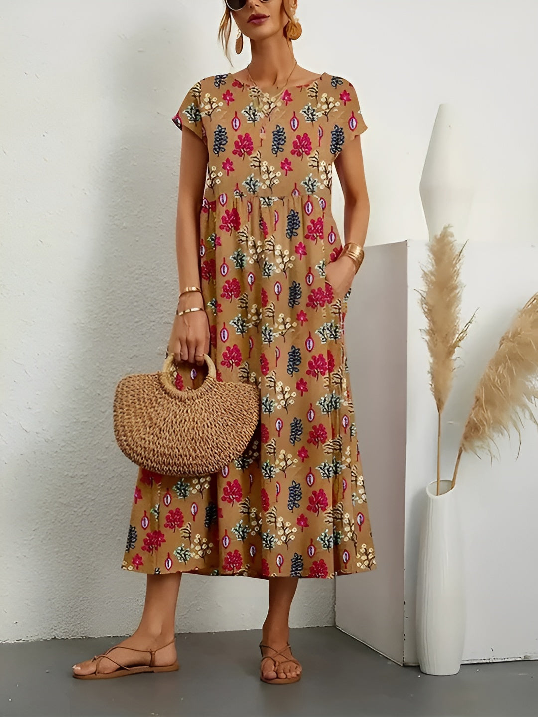 Sofia™ | Let sommerkjole med blomsterprint